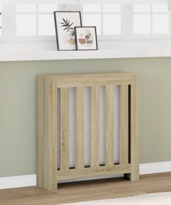 vidaXL Heizkörperverkleidung Sonoma-Eiche 78x20x82 cm Holzwerkstoff