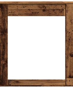 vidaXL Kaminumrandung Altholz-Optik 100x20x100 cm Holzwerkstoff