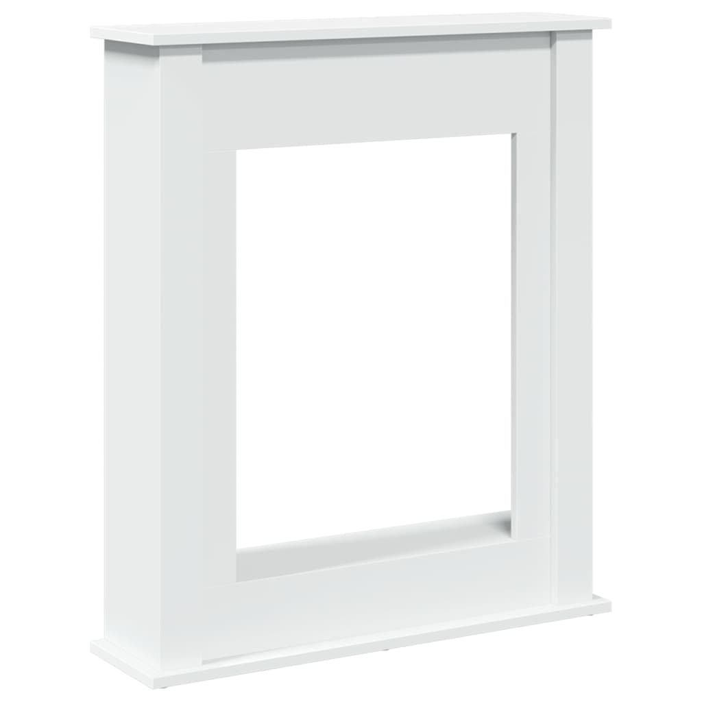 vidaXL Kaminumrandung Weiß 75x20x87,5 cm Holzwerkstoff