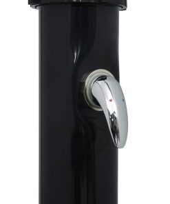 vidaXL Solardusche Schwarz 214 cm 20 L