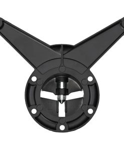 4x höhenverstellbares Tischbein Schwarz 710 mm