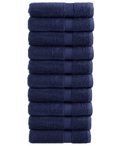 vidaXL Premium-Badetücher SOLUND 10 Stk. Marineblau 100x150cm 600 g/m²