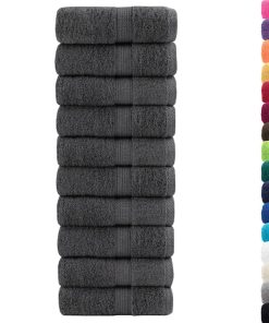 vidaXL Premium-Seiftücher SOLUND 50 Stk. Anthrazit 30x30 cm 600 g/m²