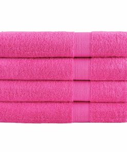 vidaXL Premium-Saunatücher SOLUND 4 Stk. Rosa 80x200 cm 600 g/m²