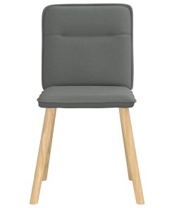 vidaXL Esszimmerstühle 6 Stk. Dunkelgrau Stoff