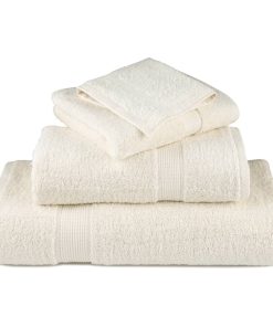 vidaXL Premium-Duschtücher SOLUND 4 Stk. Cremeweiß 70x140 cm 600 g/m²