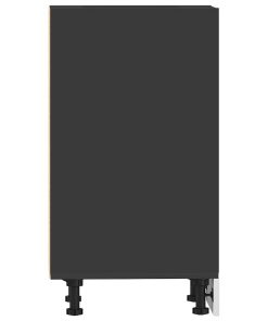 vidaXL Unterschrank Riga Schwarz 40x44,5x81,5 cm Holzwerkstoff