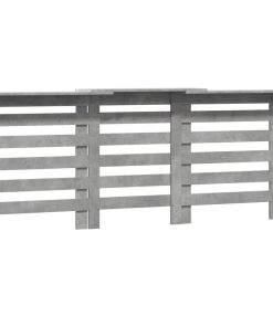 vidaXL Heizkörperverkleidung Betongrau 205x21,5x83,5 cm Holzwerkstoff
