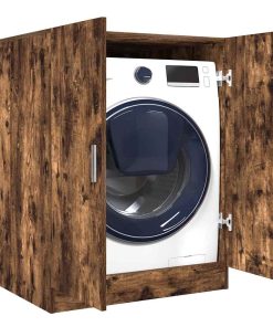 vidaXL Waschmaschinenschrank Räuchereiche 71x71,5x91,5 cm