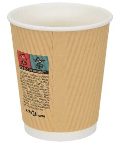 vidaXL Pappbecher 500 Stk. 8oz 200ml Braun