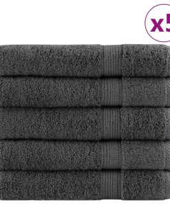 vidaXL Premium-Handtücher SOLUND 25 Stk. Anthrazit 100x200 cm 600 g/m²