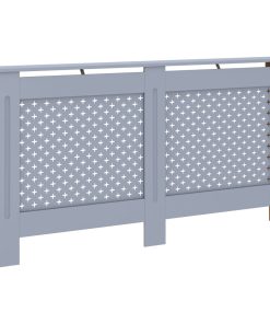 vidaXL Heizkörperverkleidung Anthrazit 152x19x81,5 cm MDF
