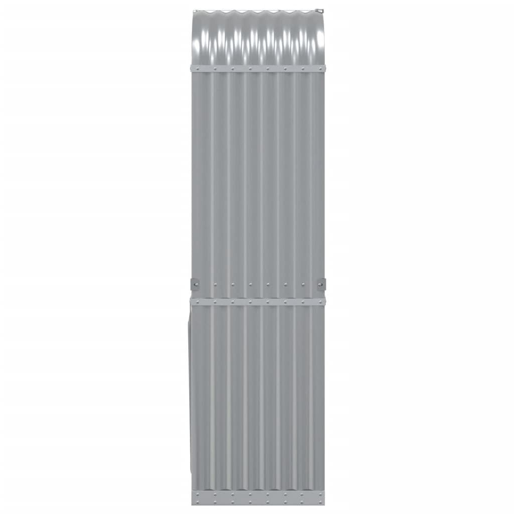 vidaXL Kaminholzunterstand Hellgrau 40x45x170 cm Verzinkter Stahl