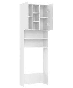 vidaXL Waschmaschinenschrank Weiß 64x25,5x190 cm