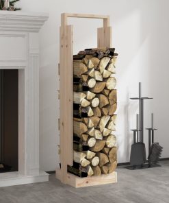 vidaXL Kaminholzhalter 33,5x30x110 cm Massivholz Kiefer