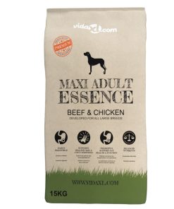 vidaXL Trockenfutter Hunde Maxi Adult Essence Beef&Chicken 2 Stk 30 kg