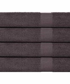 vidaXL Saunatücher 4 Stk. Anthrazit 80x200 cm 360 g/m² 100% Baumwolle