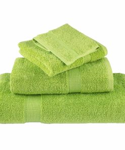 vidaXL Premium-Handtücher SOLUND 4 Stk. Apfelgrün 50x100 cm 600 g/m²