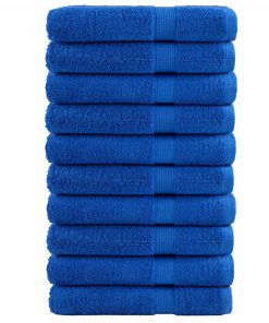 vidaXL Premium-Handtücher SOLUND 10 Stk. Blau 100x200 cm 600 g/m²