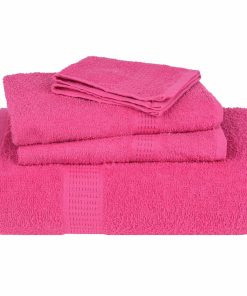 vidaXL Saunatücher 2 Stk. Rosa 80x200 cm 360 g/m² 100% Baumwolle
