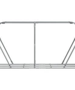 vidaXL Kaminholzunterstand Hellgrau 180x45x100 cm Verzinkter Stahl
