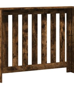 vidaXL Heizkörperverkleidung Räuchereiche 104x20x82 cm Holzwerkstoff