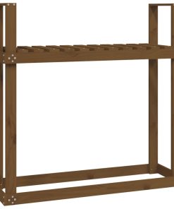 vidaXL Kaminholzregal Honigbraun 110x35x108,5 cm Massivholz Kiefer