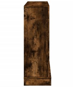 vidaXL Kaminumrandung Räuchereiche 100x30x87,5 cm Holzwerkstoff