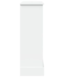 vidaXL Kaminumrandung Weiß 90x30x90 cm Holzwerkstoff