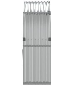 vidaXL Kaminholzunterstand Silbern 120x45x140 cm Verzinkter Stahl