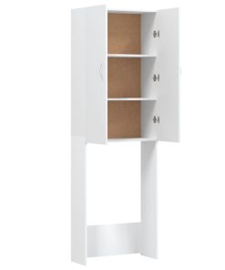 vidaXL Waschmaschinenschrank Weiß 64x25,5x190 cm