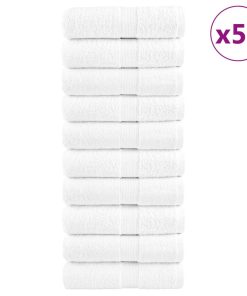 vidaXL Premium-Gästetücher SOLUND 50 Stk. Weiß 30x50cm 600 g/m²
