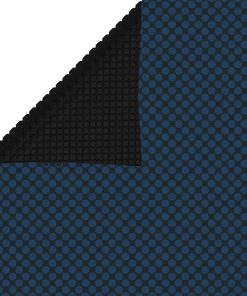 vidaXL Treibende Pool-Solarplane PE 732x366 cm Schwarz und Blau