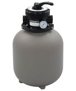vidaXL Pool-Sandfilter mit 4-Wege-Ventil Grau 350 mm