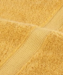 vidaXL Premium-Gästetücher SOLUND 10 Stk. Gold 30x50 cm 600 g/m²