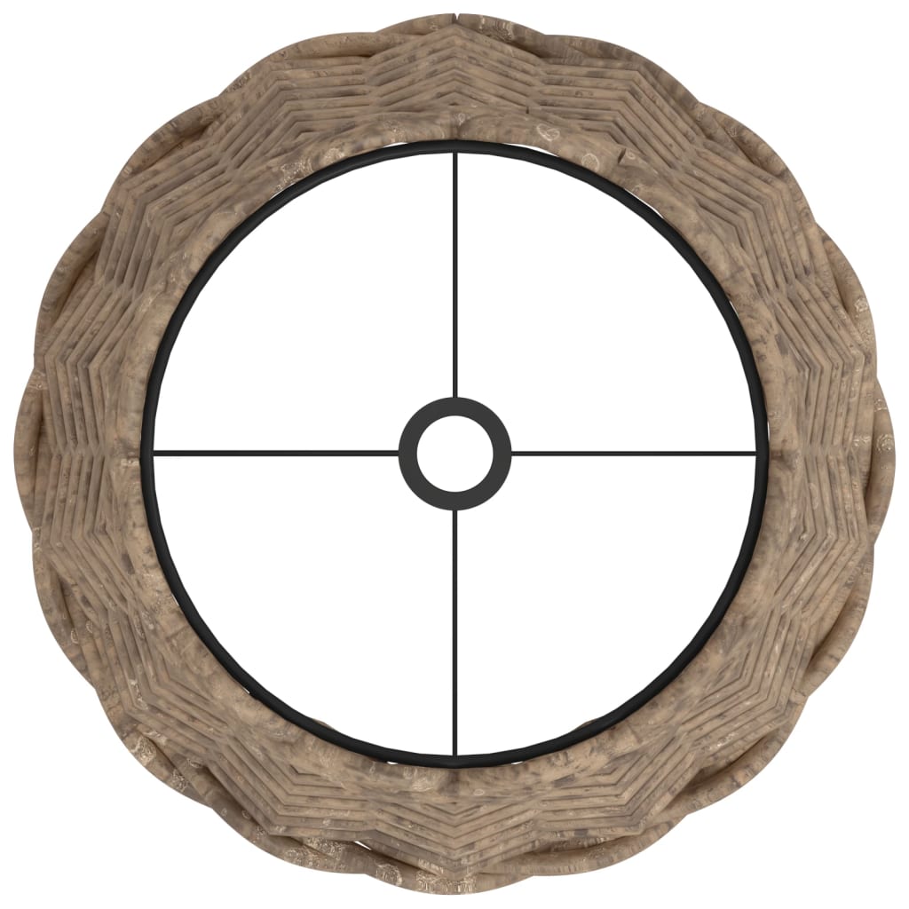 vidaXL Lampenschirm Braun Ø20x15 cm Korbweide