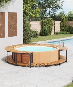 vidaXL Whirlpool-Verkleidung 273x53 cm Akazie Massivholz