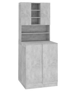 vidaXL Waschmaschinenschrank Betongrau