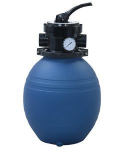 vidaXL Pool-Sandfilter mit 4-Wege-Ventil Blau 300 mm