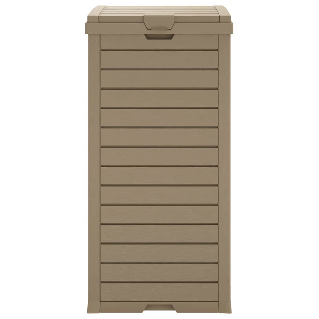 vidaXL Outdoor-Mülltonne Hellbraun 41x41x86 cm Polypropylen