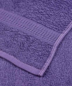 vidaXL Seiftücher 10 Stk. Lila 30x30 cm 360 g/m² 100% Baumwolle