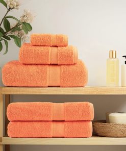 vidaXL Premium-Seiftücher SOLUND 10 Stk. Orange 30x30 cm 600 g/m²