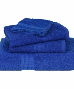 vidaXL Seiftücher 10 Stk. Blau 30x30 cm 360 g/m² 100% Baumwolle