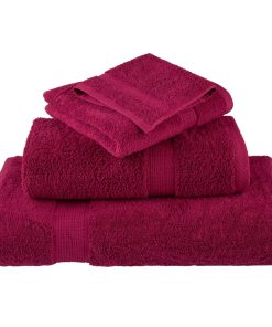 vidaXL Premium-Badetücher SOLUND 4 Stk. Bordeaux 100x150cm 600 g/m²