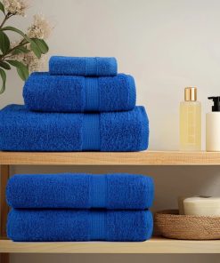 vidaXL Premium-Badetücher SOLUND 4 Stk. Blau 100x150cm 600 g/m²