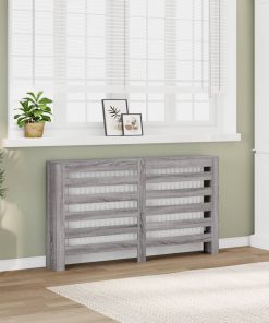 vidaXL Heizkörperverkleidung Grau Sonoma 149x20x82 cm Holzwerkstoff
