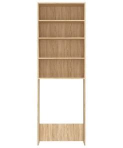 vidaXL Waschmaschinenschrank Sonoma-Eiche 64x24x190 cm