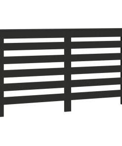vidaXL Heizkörperverkleidung Schwarz 149x20x82 cm Holzwerkstoff