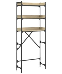 vidaXL Waschmaschinenregal Sonoma-Eiche 67x25x163 cm Holzwerkstoff