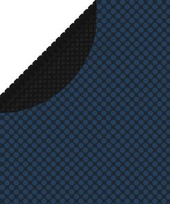 vidaXL Treibende Pool-Solarplane PE 210 cm Schwarz und Blau